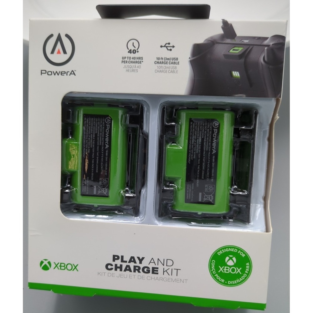 PowerA Play and Charge Battery Kit for Xbox Series X|S *New*‎ *FACTORY SEALED*